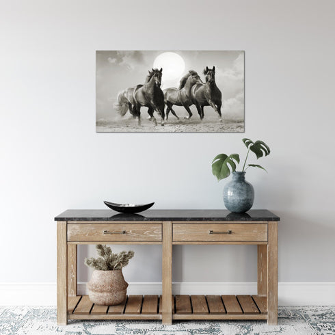 Wandbilder Wohnzimmer XXL Pferde Moderne Bilder Tiere